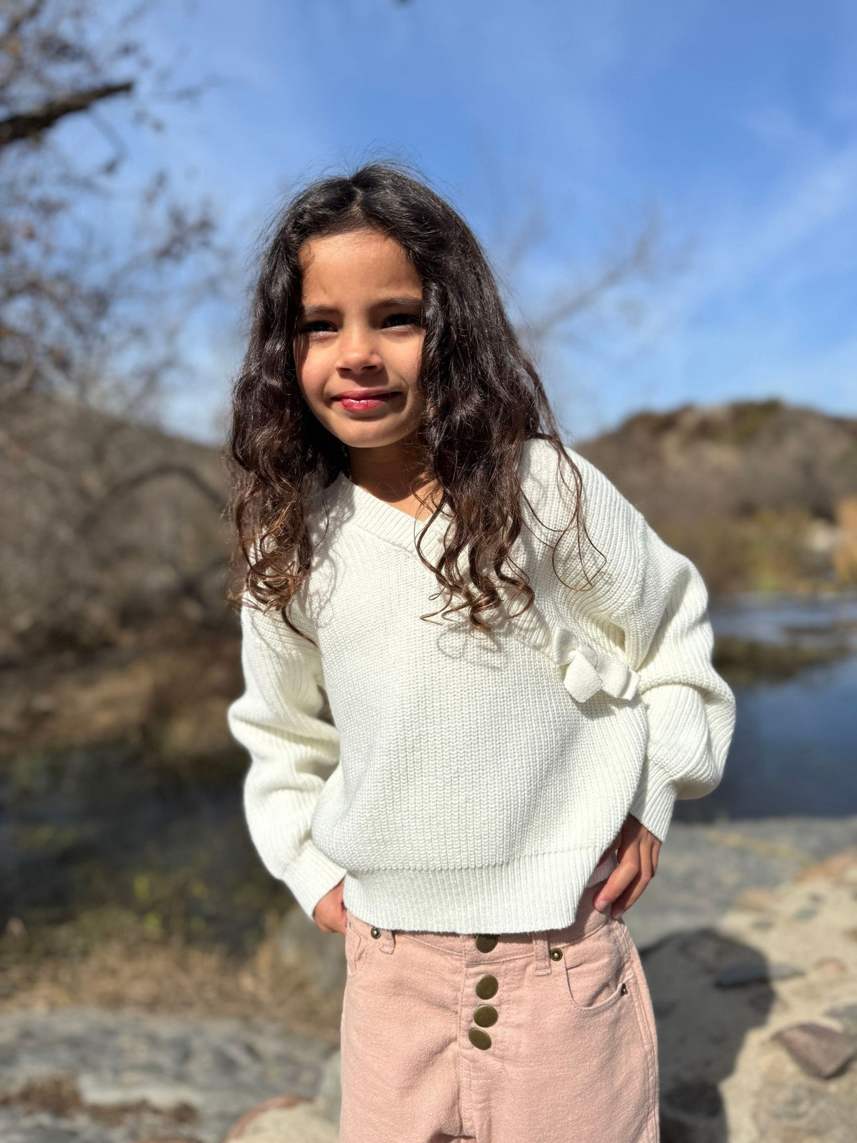 Zoe Sweater in Ivory