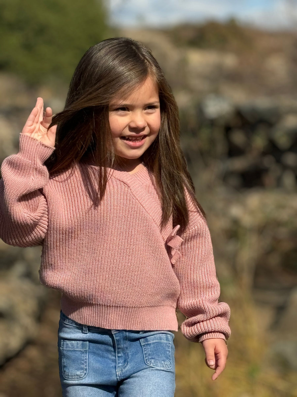 Zoe Sweater in Rose