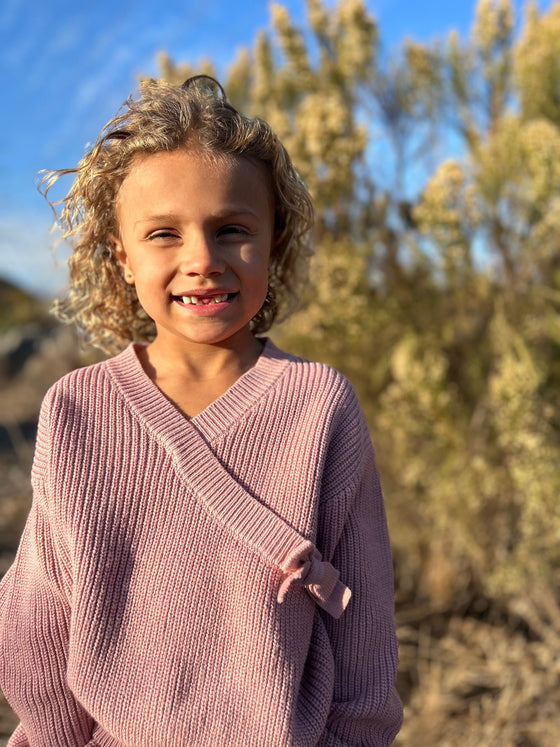 Zoe Sweater in Rose