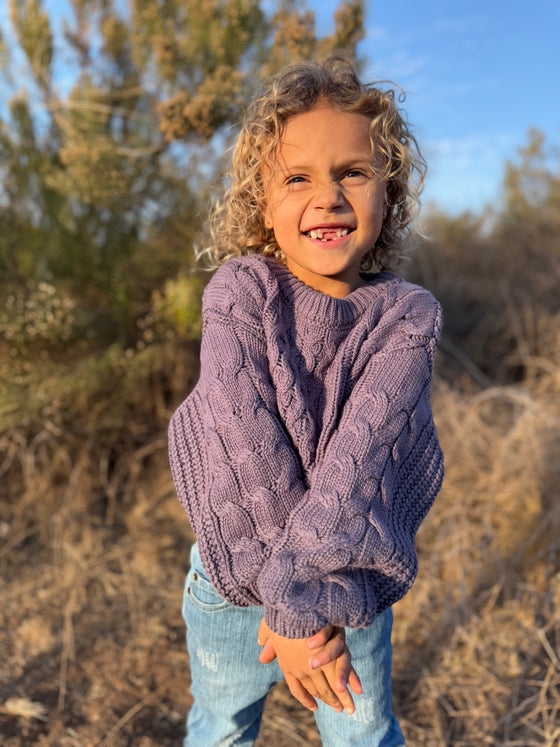 Molly Sweater in Lavender