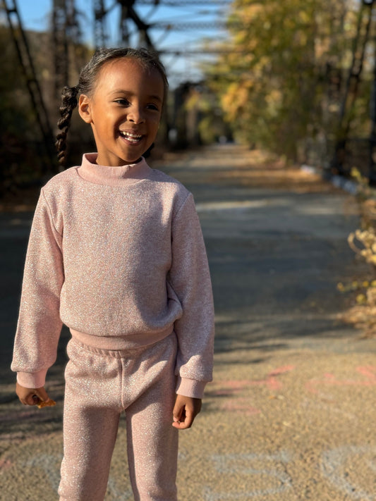 Eden Sweatshirt in Rose Sparkle