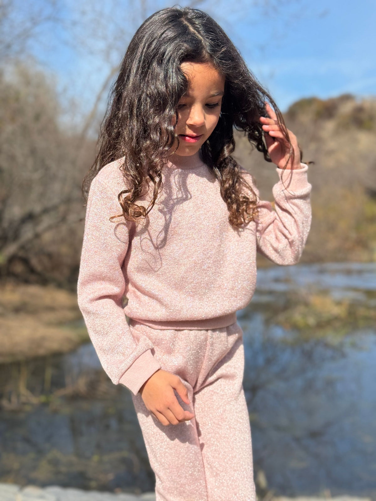 Lara Leggings in Rose Sparkle
