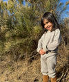 Eden Sweatshirt in Taupe Sparkle