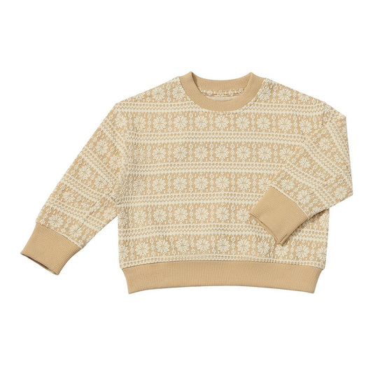 Myla Sweatshirt in Oatmeal Snowflake