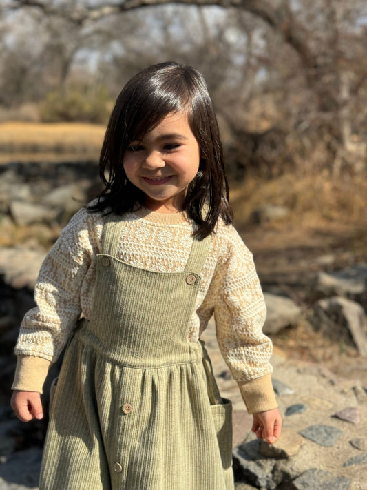 Myla Sweatshirt in Oatmeal Snowflake