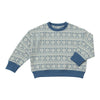 Myla Sweatshirt in Blue Snowflake