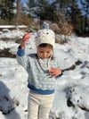 Myla Sweatshirt in Blue Snowflake
