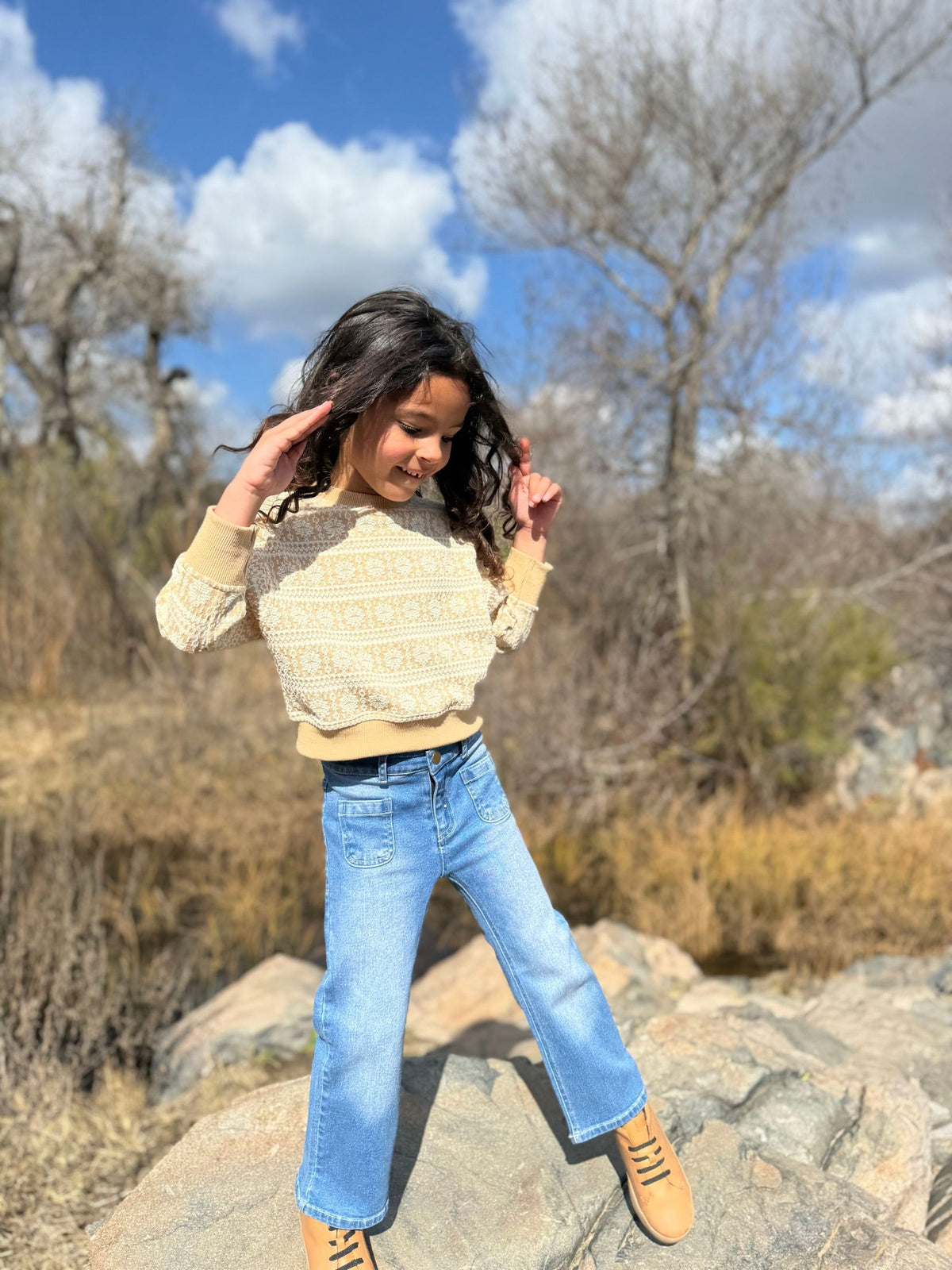 Thea Jeans in Blue Denim