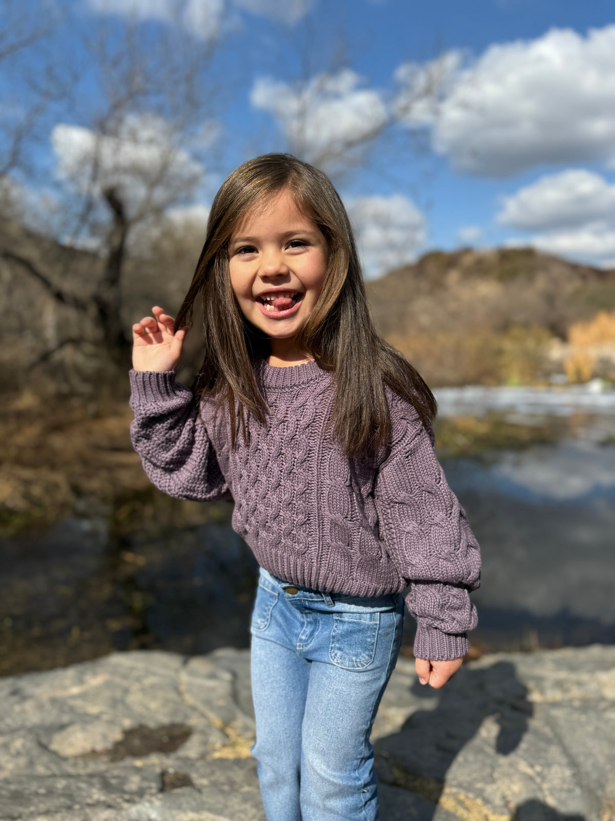 Molly Sweater in Lavender