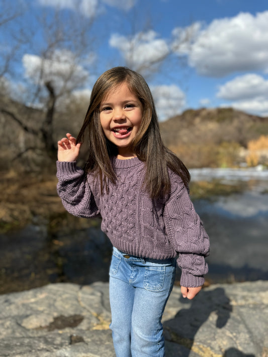 Molly Sweater in Lavender