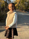 Parker Vest in Champagne Velvet