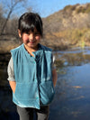 Parker Vest in Teal Velvet
