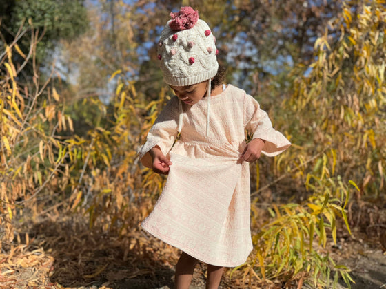 Elsie Hat in Rose Dot