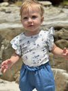 wren onesies in lavender stripe/floral/pointelle