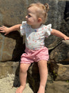 wren onesies in pink stripe/floral/pointelle