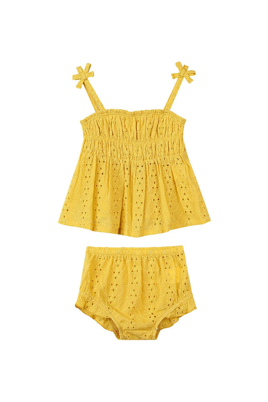 cassidy set in yellow eyelet