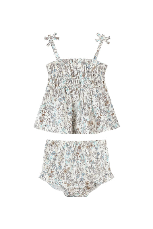 cassidy set in blue meadow floral