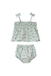 bianca set in green gingham floral