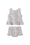 aria set in blue retro floral