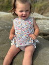 aria set in blue retro floral