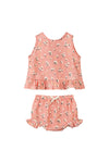 aria set in peach floral