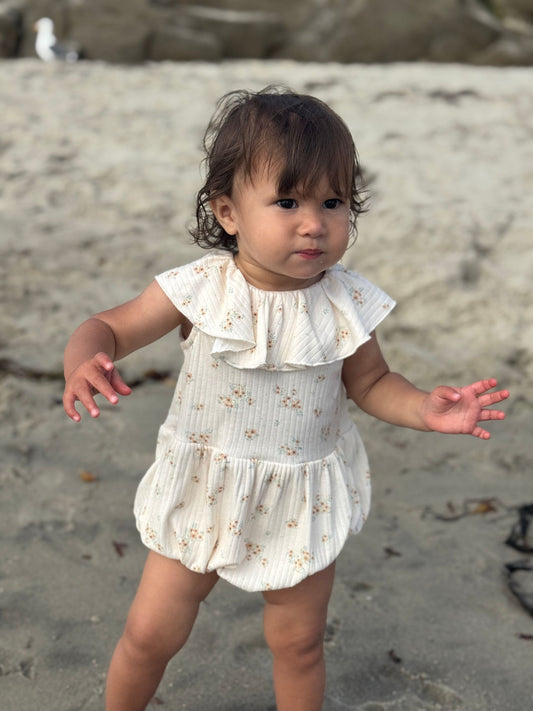 taylor bubble in cream ditsy floral