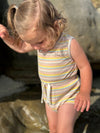 maisie bubble in pink multi stripe