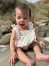 bonnie bubble in orange floral