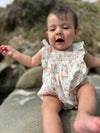 bonnie bubble in orange floral