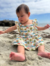 casey onesie dress in hawaiian palms