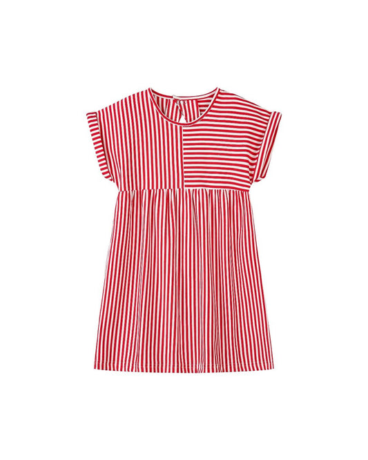 pearl dress in red stripe