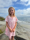 rylie dress in pink strawberry