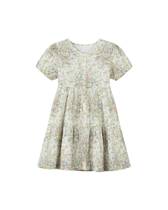 blossom dress in cream cottage floral vignette blossom dress in cream cottage floral vignette