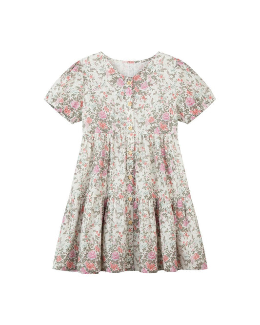 blossom dress in pink cottage floral