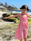 faye dress in red gingham
