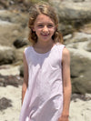pippa dress in lavender stripe