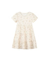 iona dress in cream ditsy floral