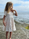 iona dress in cream ditsy floral