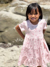 iona dress in pink ditsy floral