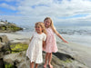 iona dress in pink ditsy floral