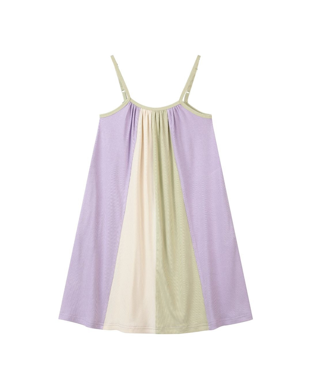 ruby dress in lilac/beige/green
