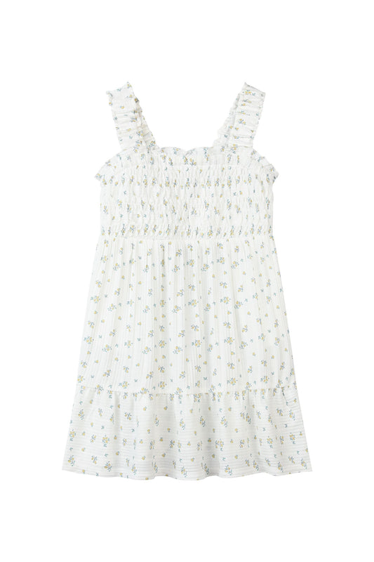 susie dress in ivory floral