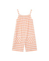 tallulah romper in peach stripe