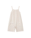 tallulah romper in oatmeal stripe