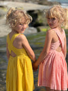 tilly dress in yellow eyelet