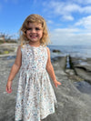 tilly dress in blue meadow floral