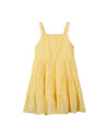 tess dress in yellow embroidered