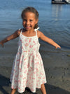 marina dress in red nautical scene
