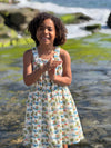 sloane dress in hawaiian palms