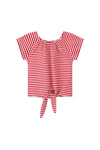 esme top in red stripe